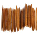 55Pcs 11sizes 5'' 13cm Double Pointed Carbonized Bamboo Knitting Needles