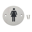 2x Toilet Door Signs Bathroom Door Plaques WC Warning Sign w/ Screw f/Bar Hotel