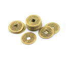 20pcs Alloy Feng Shui Coins 2.3cm Lucky Chinese Fortune Coin I Ching Money M&O