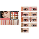 Novo 9 Color Smooth Eyeshadow Palette Matte Shimmer Eye Shadow Powder Natur