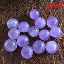 2* Natural Amethyst Quartz Stone Sphere Crystal Fluorite Ball Healing Gemsto Gw