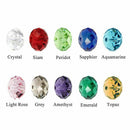 300 Pcs Glass Beads, 8mm 10 Color Faceted Beads Crystal Beads for Jewelry M L1I1
