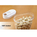 5pcs Food Storage Box Clear Container Set With Pour Lids Kitchen Food Seale D1E3
