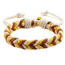 DIY Handmade Weave Rope Bracelet Colorful Ethnic Bangles Jewelry (Style 1) A