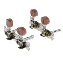 4 String Guitar String Button Brown Tuning Pegs Machine Heads Pack Of 4