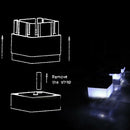 Outdoor LED Solar Post Headlamp Waterproof Fence Lamp Home Garden Lantern