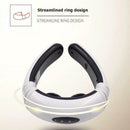 Electric Pulse Back Neck Massager Far Infrared Heating Pain Relief Tool