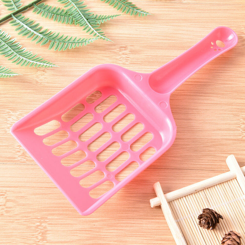 Cat Dog Plastic Litter Tray Scoop Spoon Random Color Waste Poop Shovel CleanerLJ