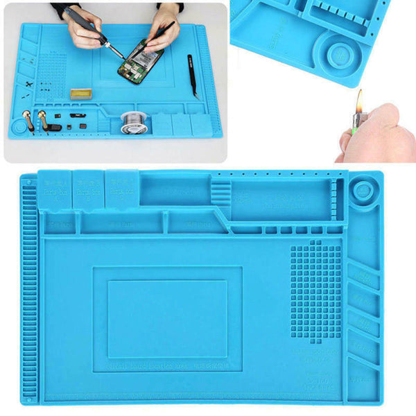 Heat Insulation Silicon Pad Desk Mat Phone Repair Maintenance Platform Soldering
