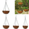 4pcs Hanging Flower Basket Round Flower