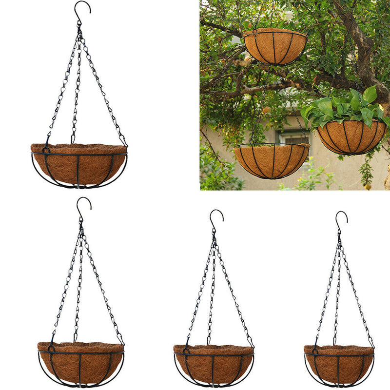 4pcs Hanging Flower Basket Round Flower