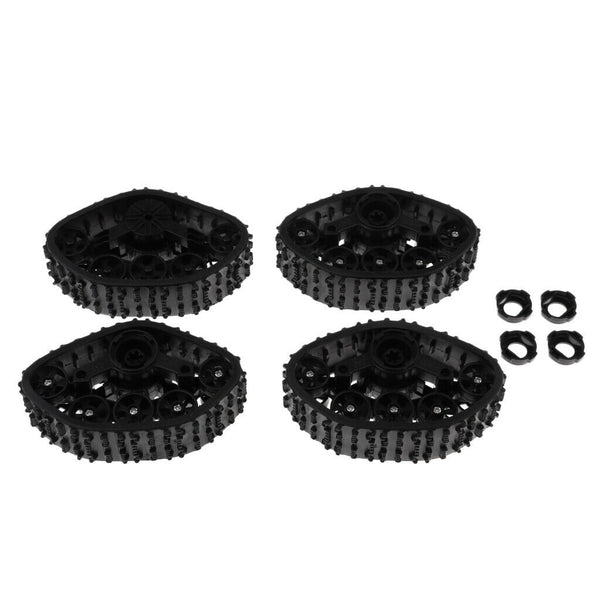 4pcs Upgrade Track Wheels Spare Parts For 1/16 WPL B14 C24 Military Truck RC Car
