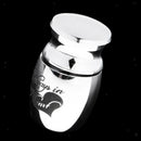 2pcs Small Cremation Urn Jar Forever Remembered Keepsake Memorial Jewelry