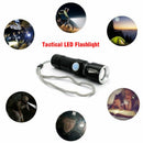 Mini Portable COB LED 3 Modes USB Rechargeable Flashlight Torch Zoom Lamp