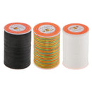3pcs 328Yds Leather Sewing Round Waxed Thread Cord 0.35mm DIY Hand Stitching