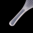 2Pcs Kitchen Non Stick Rice Paddle Hand Roll Spoons Clear Plastic Meal Spoons Tw
