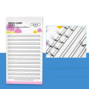 10x Eyelash Fan Holder Storage Card Volume Lash Storage w/Roll strips Kit