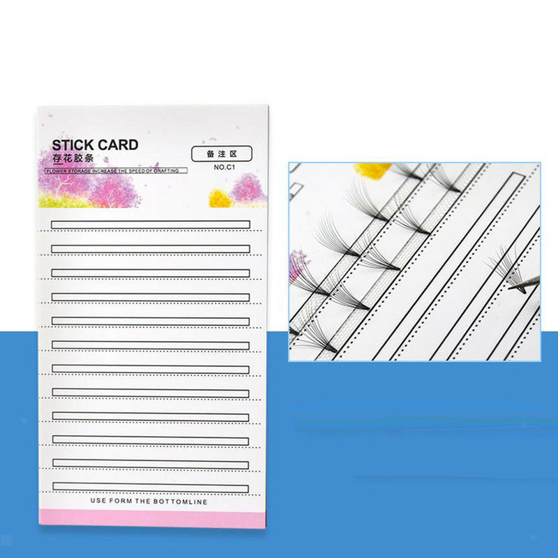 10x Eyelash Fan Holder Storage Card Volume Lash Storage w/Roll strips Kit