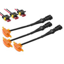 3 Pcs External Amber LED Lights Decoration, Led Front Grille Lights for 200 L6L4