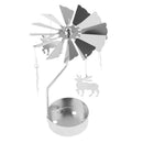 Metal Tea Light Snowflake Elk Tree Owl Xmas Decor Candle Holder