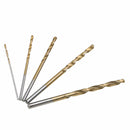 50pcs Titanium Coating High Speed Steel Drill Bit Set Tool 1/1.5/2/2.5/3mm Hot