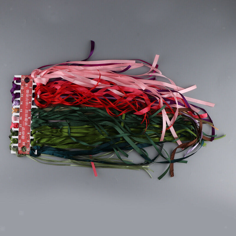 1 Set Ribbon Embroidery Kit Summer Flower Painting Embroidery Crafts 70x65cm DIY