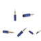 5Pcs Male to Jack 3.5mm 1/8" Mini Audio Plug Male Stereo Adaptor DIY Soldering