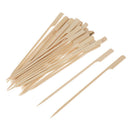 30pc BBQ Wooden Bamboo Paddle Skewers Disposable Cocktail Party Barbecue
