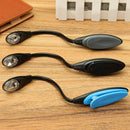 Mini Flexible Clip-on Bright Booklight LED Travel Book Reading Lamp White L