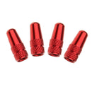 Tyre Tire Valve Air Caps Cover Screw Car Bike Bicycle Motorbike Red