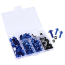 158Pcs Metal Motorcycle Complete Fairing Bolt Kit Fastener Clips Screws Blue