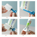 Plastic Rolling Tube Toothpaste Seat Holder Rotate Bathroom Rotate Squeezer   Z