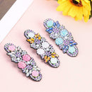 3pcs DIY Full Drill Hair Clip Flower Barrette Hairpin Girl Crystal Barrette