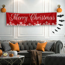Christmas Snowflake Banner Porch Holiday Decoration Home Background Cloth