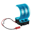 RC Car 540 Electric Motor Proof Cover Heat Sink Cool Fan for HSP 7014 Blue