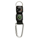 3 in 1 Multifuntional Mini Carabiner with Compass & Thermometer & Key Ring Kit