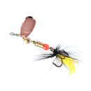 10pcs Metal Fishing Lures 6cm Bionic Bait Spins Steel Treble Fishing Hook