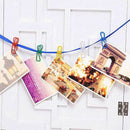 50pcs Steel Wire Clip,Colorful Windproof Clothespin Random Color Y2B8