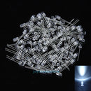 100Pcs 5mm White Ultra-Bright LED Light Lamp Emitting Diodes 15000MCD