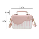 Pink new fashion hit color piano printing handbag sweet wind fresh shoulder D3Q6