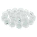 20PCS Acrylic Transparent Ring Box Small Plastic Jewelry Display Case White
