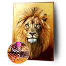 5D DIY Diamond Painting Cross Stitch Kits Lion Full Square Drill Embroidery