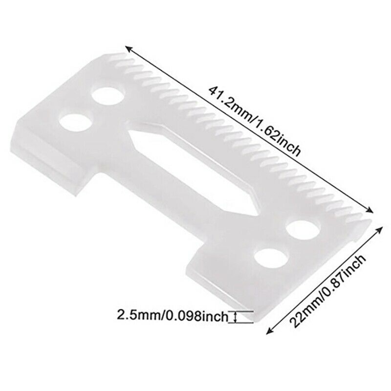 New 2Pcs 28 Teeth Zirconia Ceramic Clipper Blade for Wahl Senior Clipper E8C3