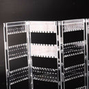 Foldable Multipage Earrings Ring Rack Holder Organizer Display Stand 4-Page