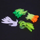 45pcs/lot Soft Fishing Baits Lead Head Hooks Simulation Lures Tackle