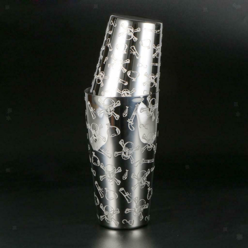 MagiDeal Stainless Steel Cocktail Shaker Bartender Tool 19oz & 25oz Mixing Can