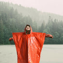 Outdoor Raincoat Disposable Dual Color Thermal First Aid Survival Raincoat A