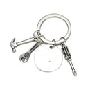 If Dad Can't Fix it No One Can Hand tools Keychain Keyring Gift For Dad Father