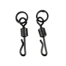 10x  Ring Swivels Chod Rig Size 11 Bass Carp Fishing Tackle Matt Black