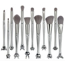 New 12Pcs Chinese Zodiac Makeup Brushes Set Foundation Powder Blending Eye